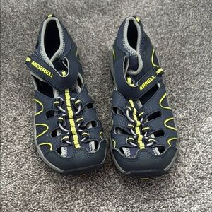 Merrell Black and Yellow Water Sandals